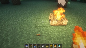 Minecraft: Как потушить костры
