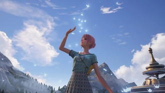 Как сфотографировать бумажных журавликов, парящих высоко в небе, в Infinity Nikki