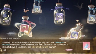 Сфотографируйте говорящую шляпу в Florawish In Infinity Nikki (локация Stray Hatty)