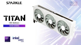 Sparkle представляет белую карту Arc B580 TITAN Luna OC