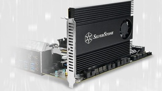 Silverstone поддерживает четыре твердотельных накопителя NVMe M.2 на однослотовой карте PCIe