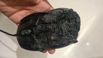 Игровая мышь Gigabyte якобы загорелась