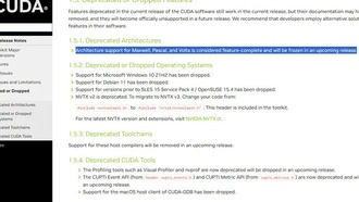 NVIDIA, вероятно, отправит архитектуры Maxwell, Pascal и Volta в CUDA Legacy Branch