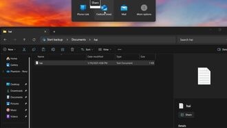 Microsoft экспериментирует с меню общего доступа «Drag Tray» в Windows 11