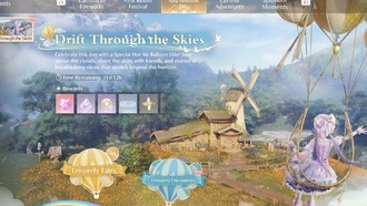 Специальный полет на воздушном шаре в честь Дня новых горизонтов в Infinity Nikki