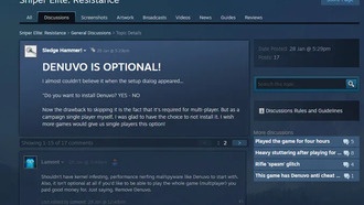 Denuvo Anti-Cheat опционален в Sniper Elite: Resistance, DRM-защита остается обязательной