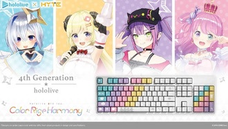 HYTE представляет набор клавиш hololive 4-го поколения