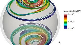 Модель показывает, что вращающиеся нейтронные звезды приобретают огромные магнитные поля