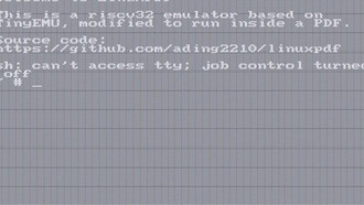 LinuxPDF: ОС Linux запускается в PDF-документе