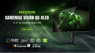 GAMEMAX представляет игровой монитор VISION GMX32UCDM QD-OLED