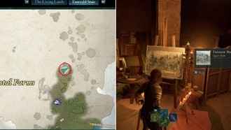 Карта сокровищ - Местоположение места сожалений художника в Avowed