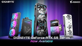 Видеокарты серии Gigabyte GeForce RTX 50 уже доступны