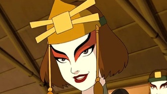 Участница шоу в образе смелой Суюки из «Аватар: Легенда об Аанге»