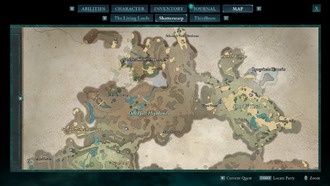 Avowed - Полная карта Шаттерскарпа и достопримечательности