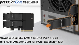 Icy Dock анонсирует съемную карту-адаптер Dual M.2 NVMe SSD to PCIe 4.0 x8