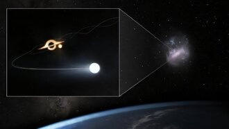 Убегающие звезды обнаружили скрытую черную дыру в ближайшем соседе Млечного Пути