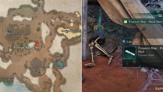 Карта сокровищ - Местоположение почты мертвеца в Avowed