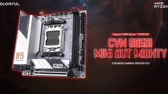 Colorful представляет игровую материнскую плату CVN B850I Frozen