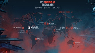 Ubisoft публикует глобальное мероприятие Rainbow Six Siege X Showcase Times