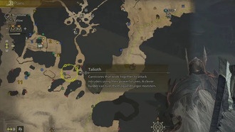 Расположение Талиота в Monster Hunter Wilds