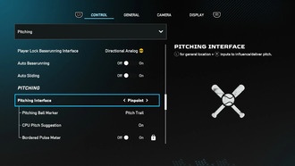 MLB The Show 25: Лучшие настройки подачи (интерфейс и камера)