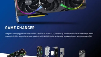 PNY добавляет опции размера «Plus» к линейке GeForce RTX 5070 Ti «Triple Fan»