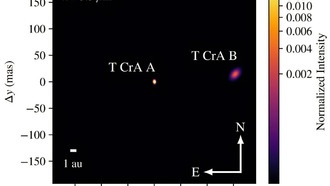 Наблюдения обнаружили звезду-компаньон T Coronae Australis