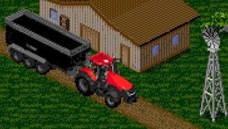 Разработчики Farming Simulator выпустили 16-битную версию игры