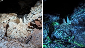 Флуоресцентные пещеры могут объяснить, как жизнь сохраняется во внеземных условиях