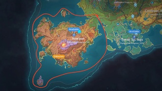 Кольцо из закатно-голубого обсидиана в Genshin Impact