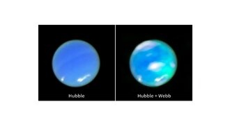 Уэбб впервые запечатлел полярные сияния на Нептуне