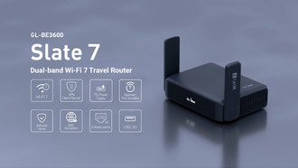 GL.iNet анонсирует двухдиапазонный Wi-Fi 7-маршрутизатор Slate 7 для путешествий