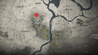 Ключевое местоположение замка Ямадзаки Кура в AC Shadows