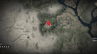 Расположение легендарной длинной катаны Turquoise Zephyr в AC Shadows