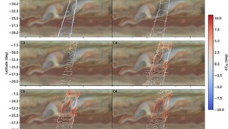 Мощный шторм на Юпитере выбрасывает аммиак глубоко в атмосферу планеты