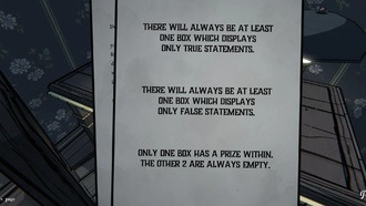 Blue Prince: Parlor Game Solutions (Головоломка «Три коробки»)