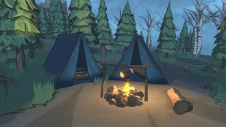 Как получить трофеи и синие палатки в Blue Prince