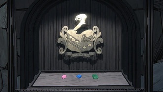 Как решить головоломку «Герб винного погреба» в Blue Prince