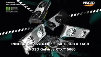 Inno3D представляет свои видеокарты GeForce RTX 5060 и RTX 5060 Ti