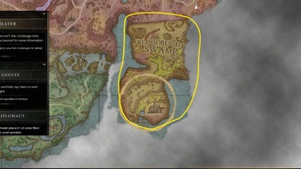 Расположение Blightwood в RuneScape: Dragonwilds