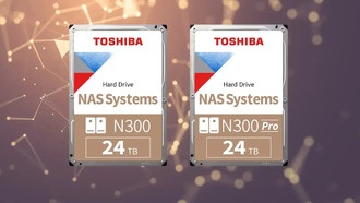 Toshiba добавляет 24 ТБ емкости к внутренним жестким дискам серий N300 и N300 Pro