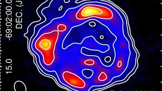 Свойства остатков сверхновой в соседней галактике исследованы в ходе исследования радиоконтинуума