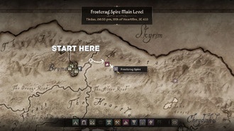 Как добраться до Frostcrag Spire в Oblivion Remastered