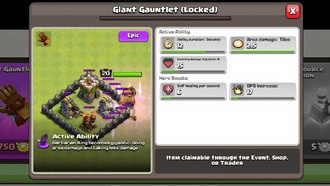 Clash of Clans: Список уровней экипировки героя