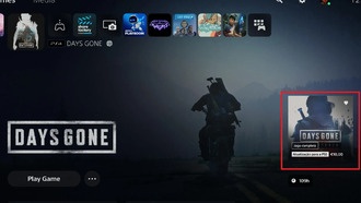 Как обновить версию Days Gone для PS4