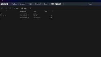 Сохранить местоположение файла для расписания 1