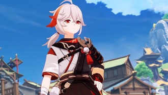 Genshin Impact Каэдэхара Кадзуха материалы, комплект и Созвездия