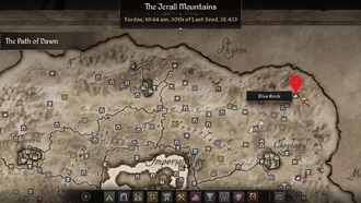 Расположение Лука Ледяного Змея в Oblivion Remastered