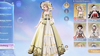 Как разблокировать все наряды сезона пузырей в Infinity Nikki