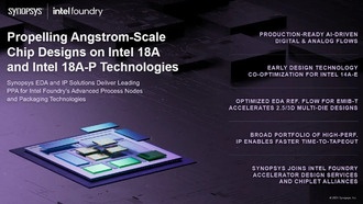 Synopsys и Intel Foundry сотрудничают в разработке чипов с размерами Angstrom, используя технологии 18A и 18A-P